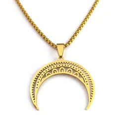 Simple Atmospheric Moon Personality Fashion Simple Crescent Moon Necklace