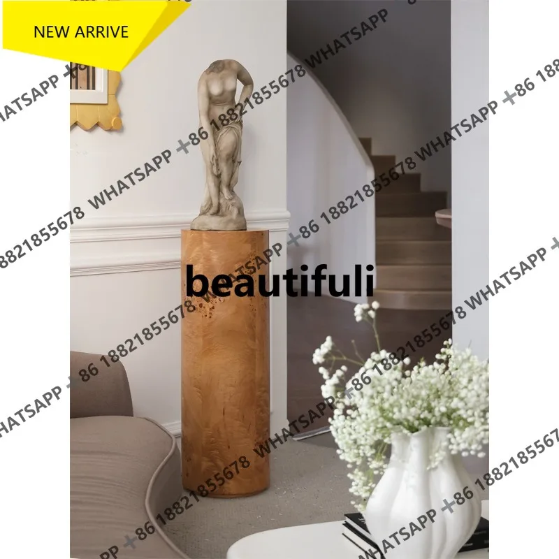Q178 Sculpture ornaments Portrait French medieval home living room entrance art floor decoration