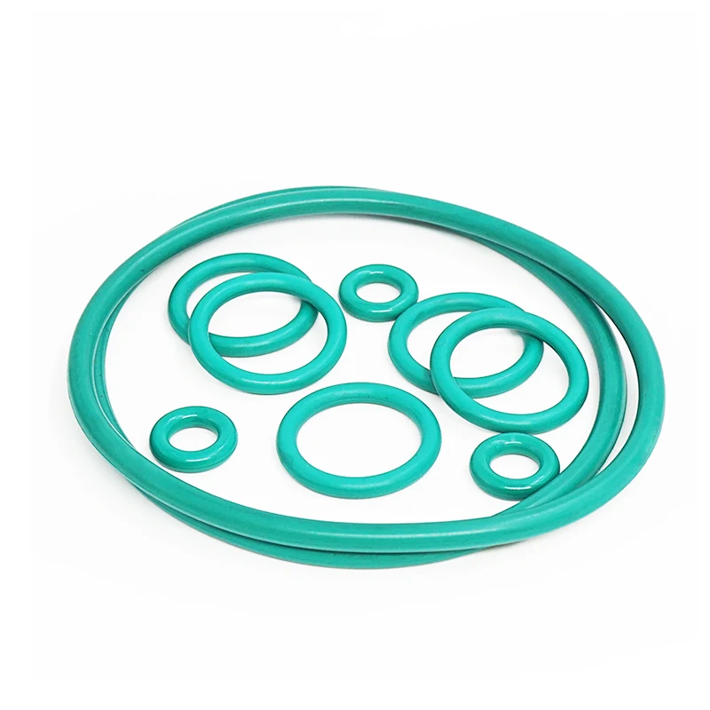 أخضر FKM O-Ring ختم مطاطي ، سمك 1 ، OD3/4/5/6/7.5/7.5 ، حلقات حشية مطاطية ، 5-، 8 9 ، 10 ، 11 ، 12 ، 13