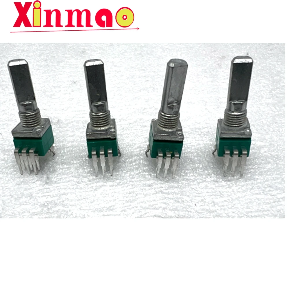 High quality RK097 precision dual potentiometer B20K shaft length 20mm half shaft