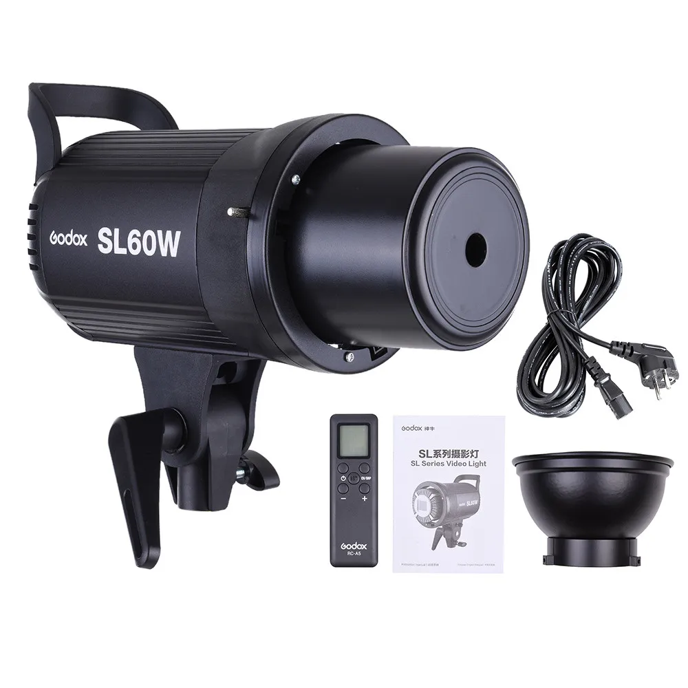 Godox LED Luce Video SL-60W SL60W 5600K Versione Bianca Luce Video Luce Continua Bowens Mount per Lo Studio di Registrazione Video