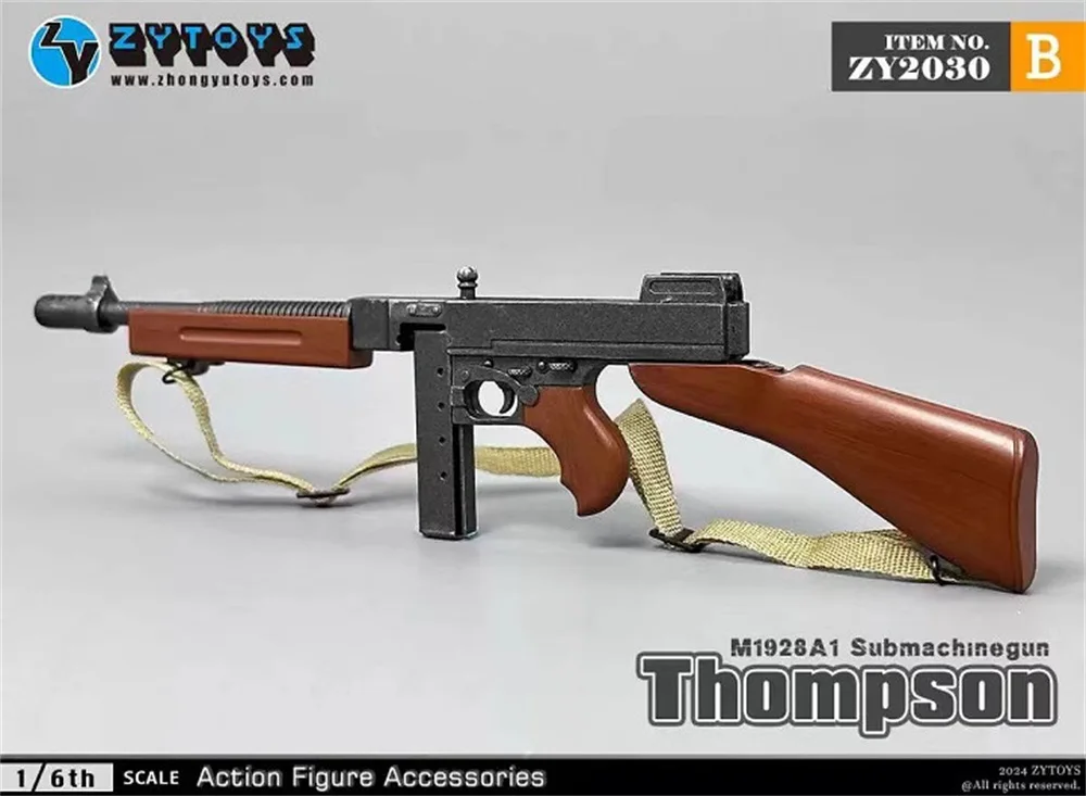 1/6 ZYTOYS M1928 Lalka żołnierza US. Figurka Thomson Mini broń Model około 15 cm nieprawdziwy dla 12-calowej figurki elementu scen DIY