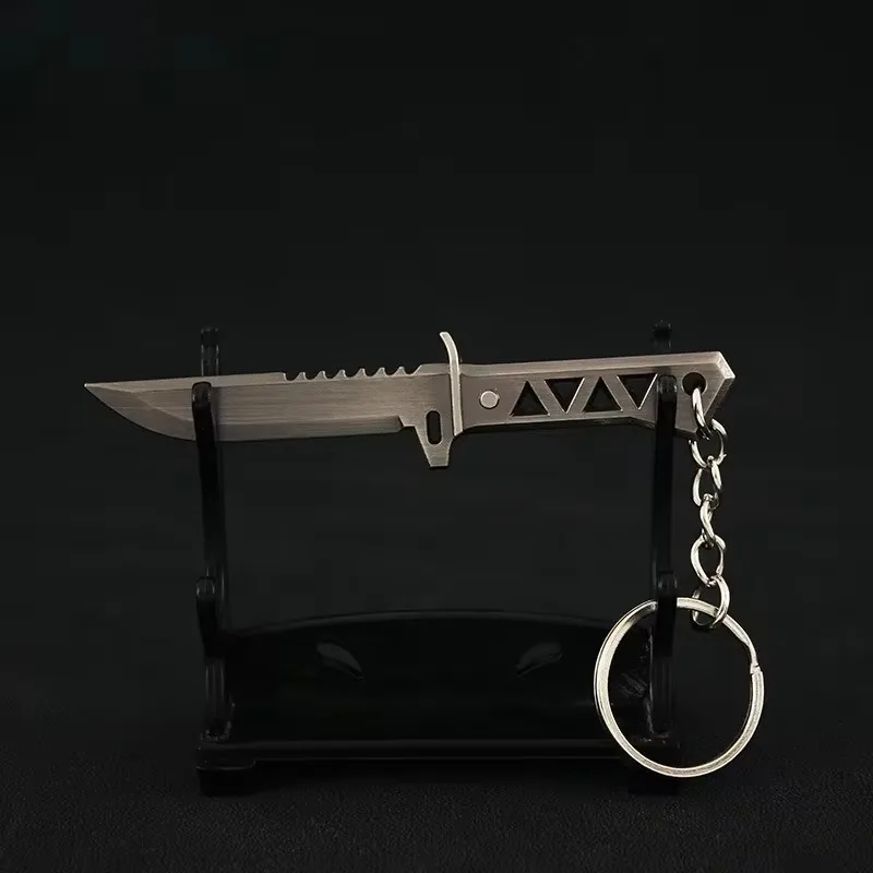 سلسلة مفاتيح Xenohunter Valorant ، نموذج سلاح المشاجرة ، ملحقات اللعبة ، نموذج السكين ، إكسسوارات السيف المعدني ، هدايا الحرف اليدوية ، ألعاب ، 9