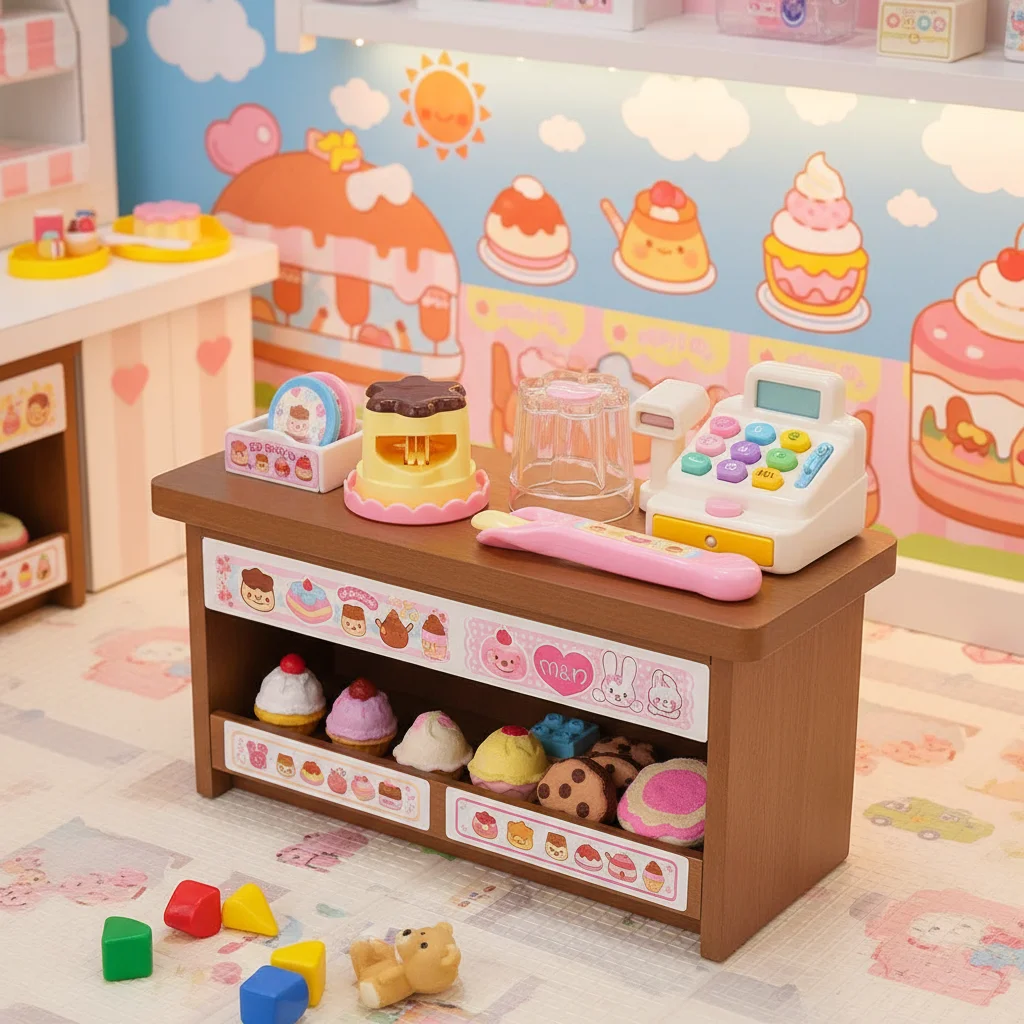 Role Play Food Feeding Pudding Toy Early Education Strawberry Pudding Toy Simulation Japanese Play House Toys for Friend