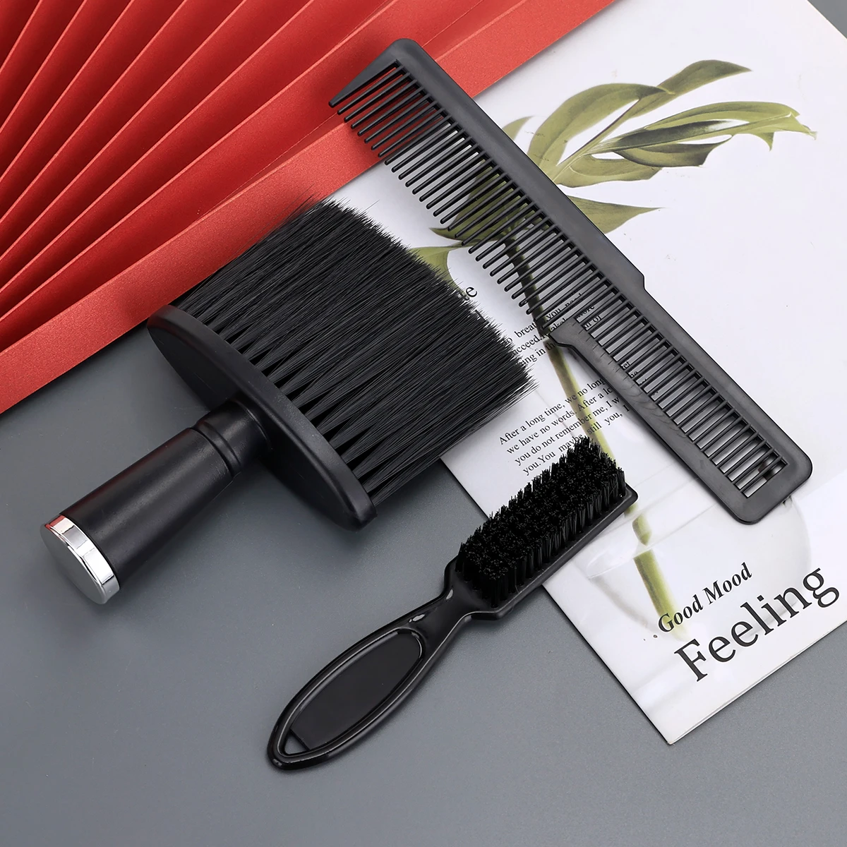 Barber Shop 3 Pcs Dust Removal Brush Set, Multifunctional Neck And Face Cleaning Brushes Professional Hairdressing Styling Tools