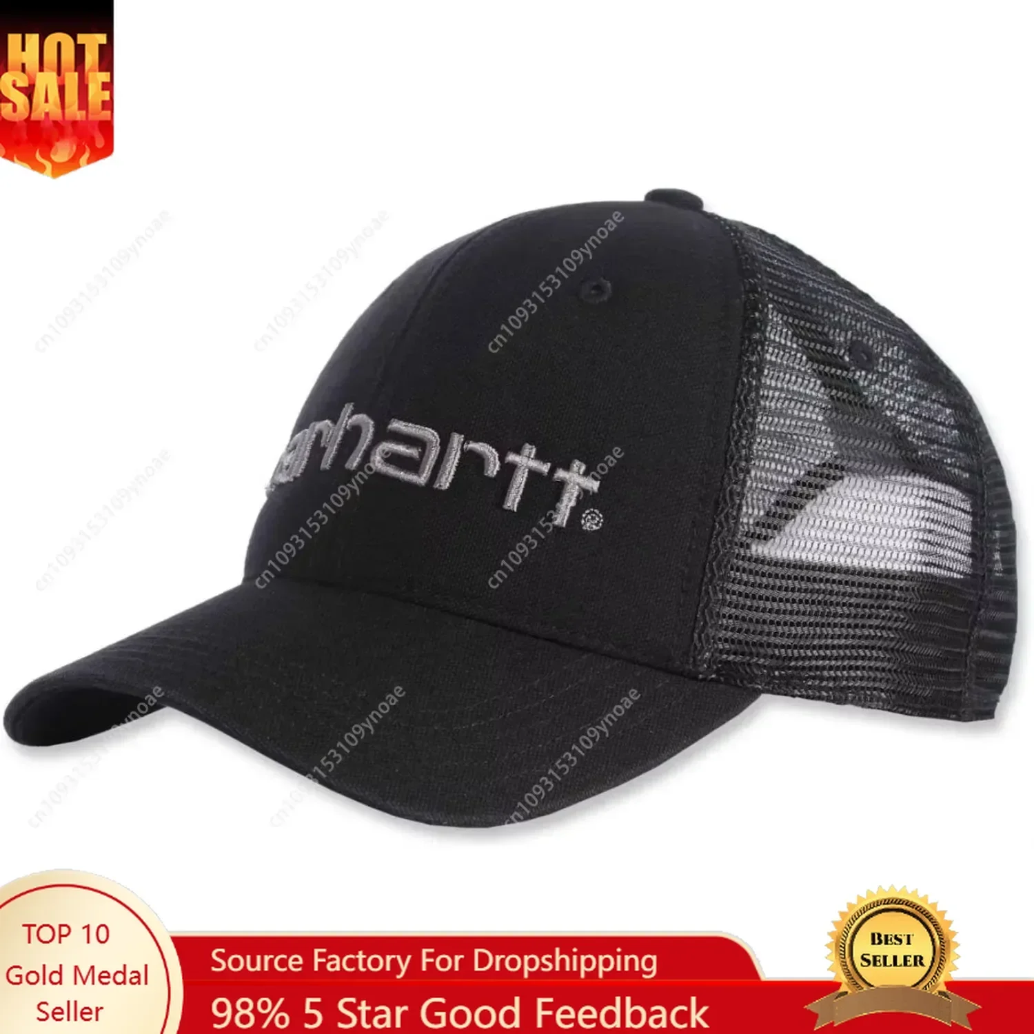 

Clothing Company Embroidery Logo Trucker Hat Fashion Mesh Back Graphic Cap Man Women Retro Dad Hats Baseball Caps Adjustable