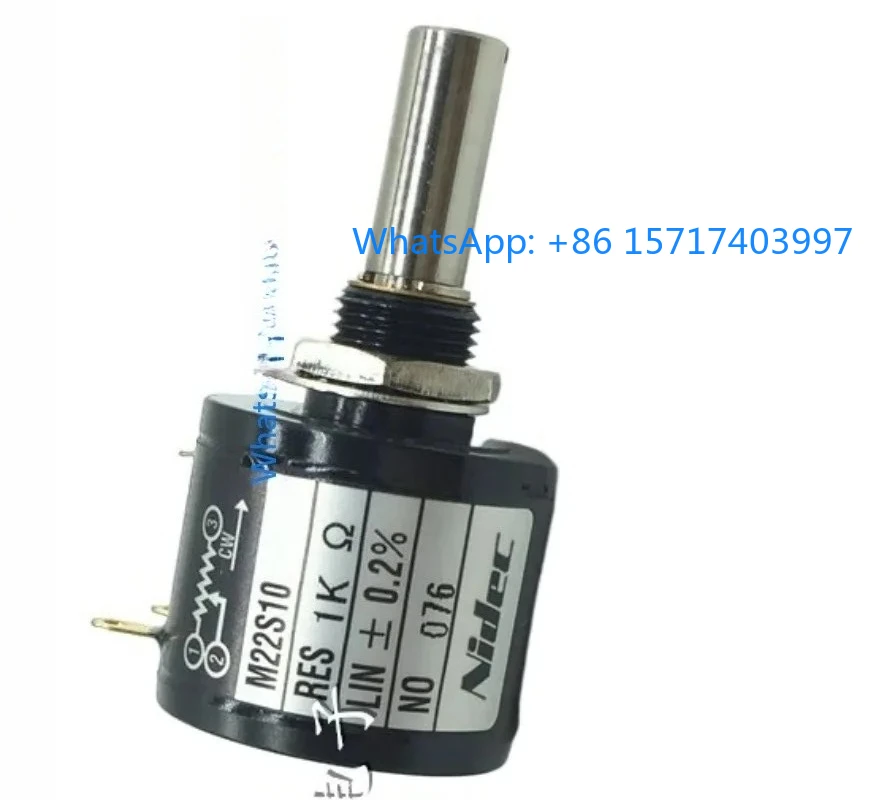 1pcs M22S10 precision multi turn wire wound potentiometer 1K2K5K10K ten turns