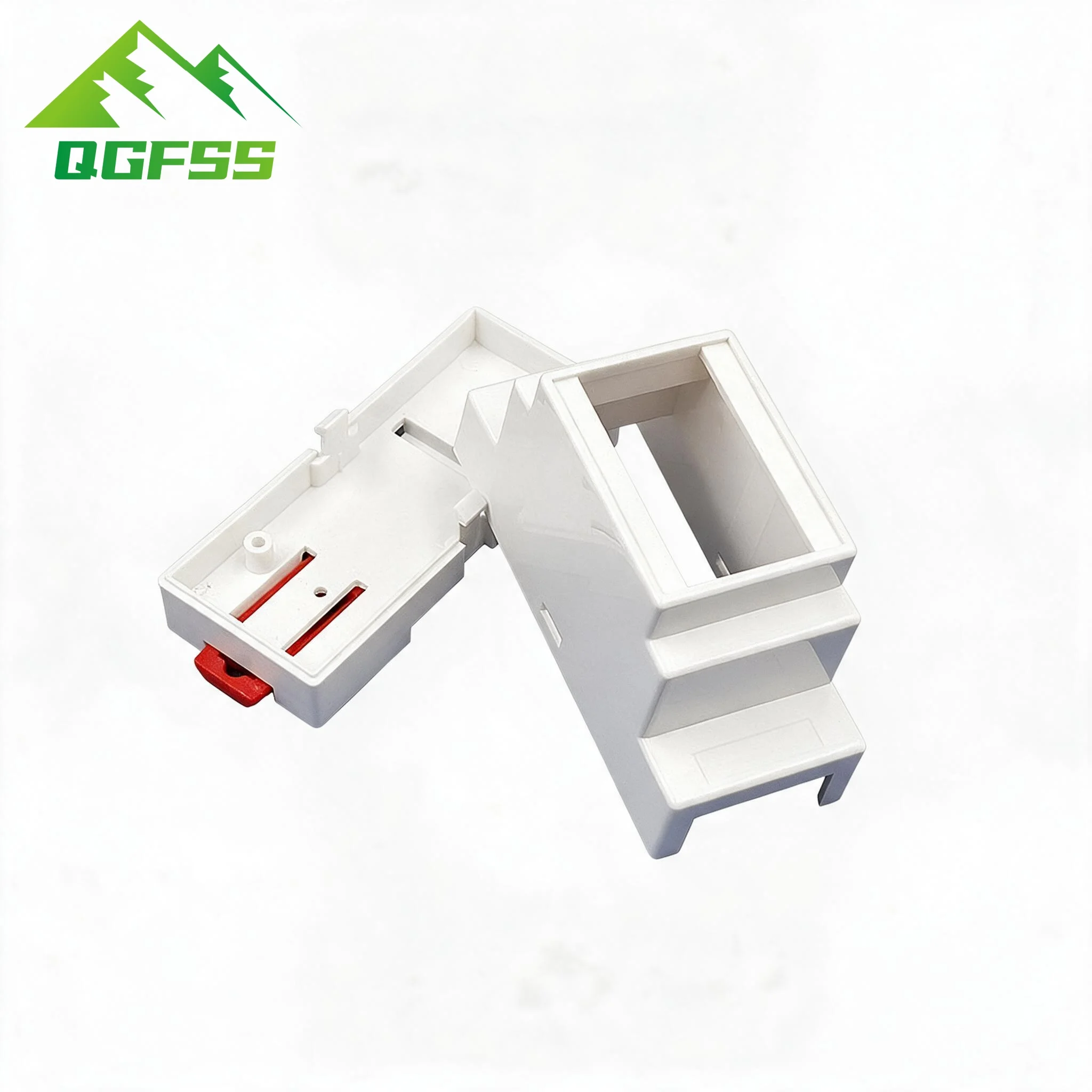 1Pcs ABS Plastic Enclosure Case 88x37x59mm, Supply Rail Electrical Shell Safety Barrier Isolation Module Control Box 4-01-1