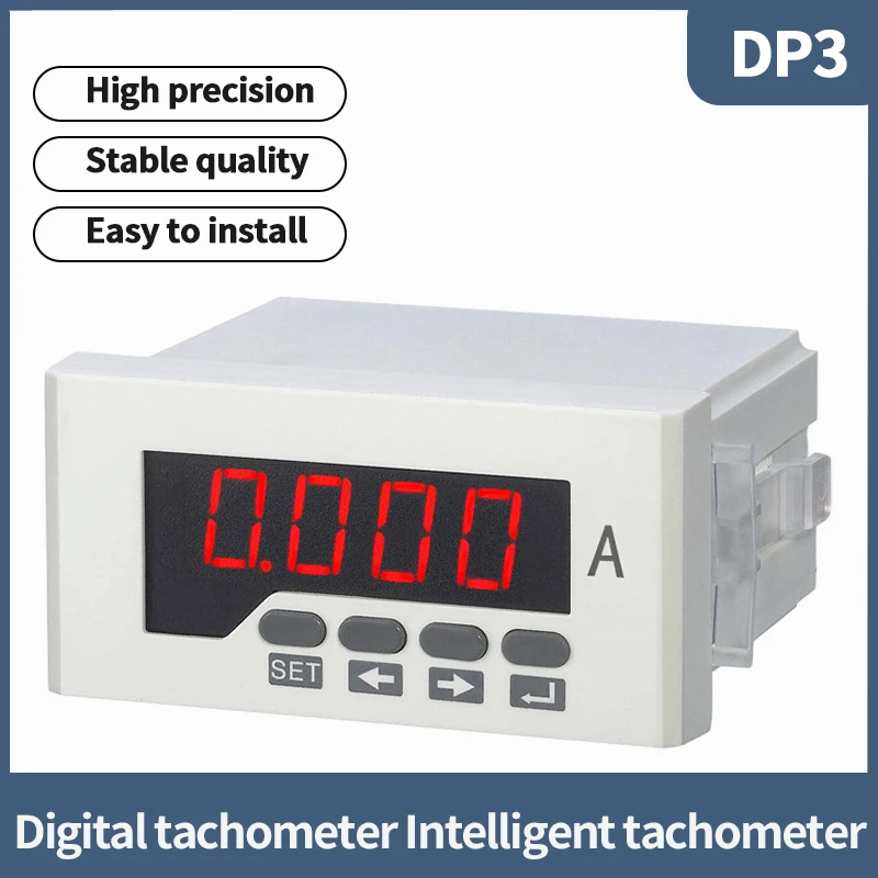 DP3 Digital Tachometer 0-10V Inverter Frequency Meter Motor Meter Speed Line Speed Meter Digital Intelligent Speedometer