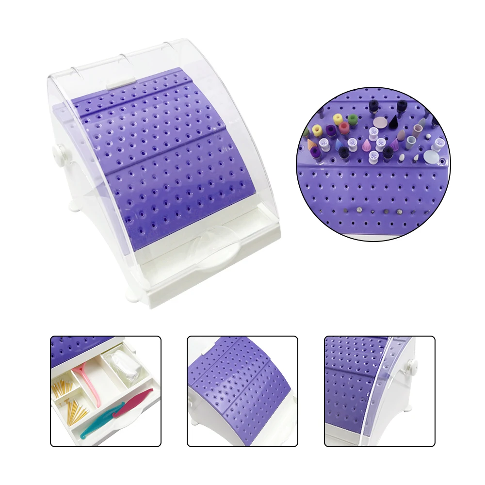 Dental Burs Box Block Holder Autoclave Case Odontologia Sterilizer Holder Disinfection Box Dentistry tools Supply 142 Holes