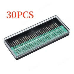 30pcs Shank Diamond Burs Set With Box For Dremel Electric Grinder Power Accessories Abrasive Drill Bit Rotary Tool Set 2.35/3mm
