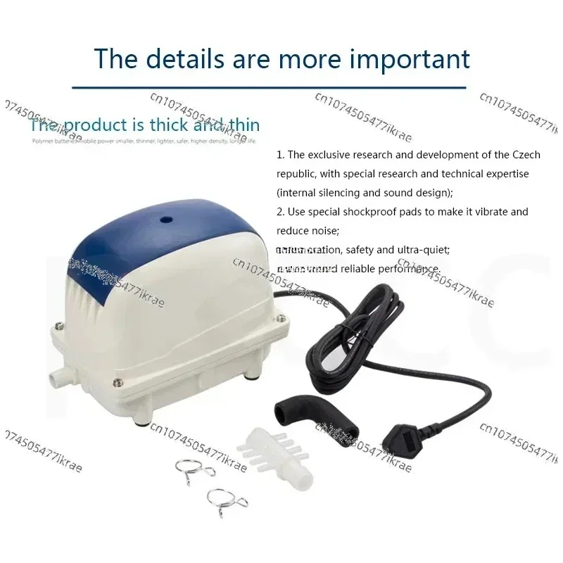 65W 100L/min  ECO Air Pump Low Noise Aerator for Koi Fish Pond Large Pressure Air Compressor  pond Hydroponics oxygen pump