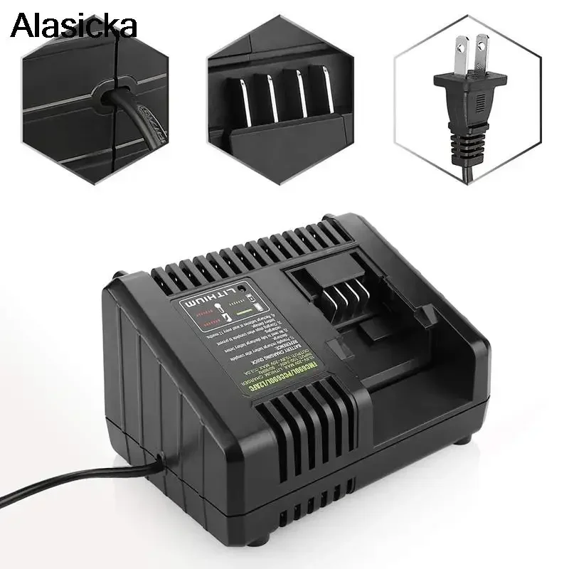 

3A Fast Charger Support Fast Charging Compatible With All Porter-cable for Black Decker 20v Max Battery For Lithium-Ion Charger