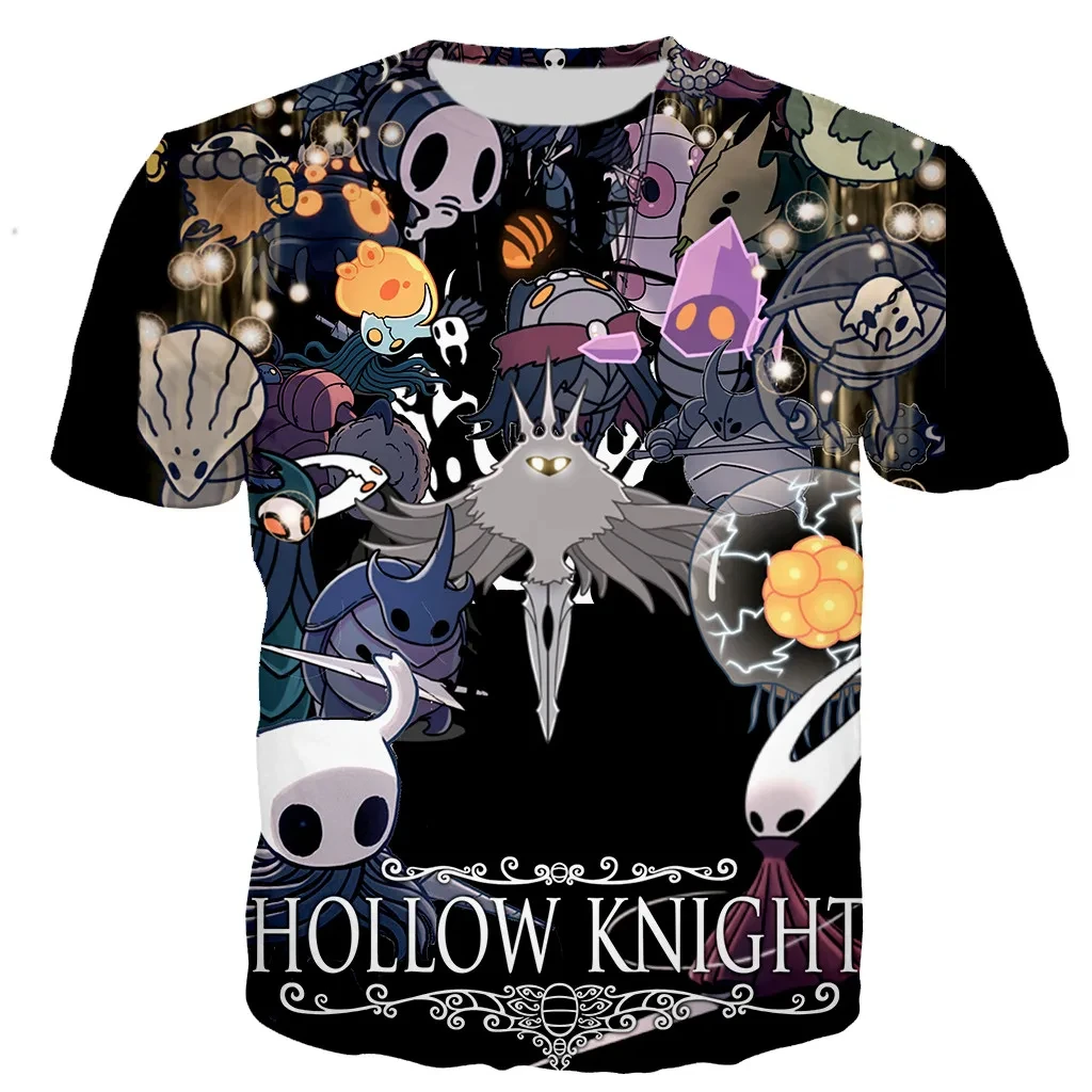 Game Hollow Knight 3D Print t shirt Man/ Women Casual Fashion Short Sleeve Tee Men Round Neck T-shirts Oversized Unisex Clothing