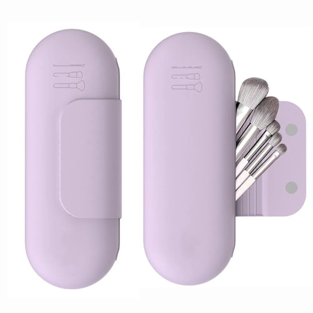 Silicone Makeup Brush Pouch Waterproof Large Capacity Makeup Brush Holder Portable Dustproof Makeup Brush Storage Pouch
