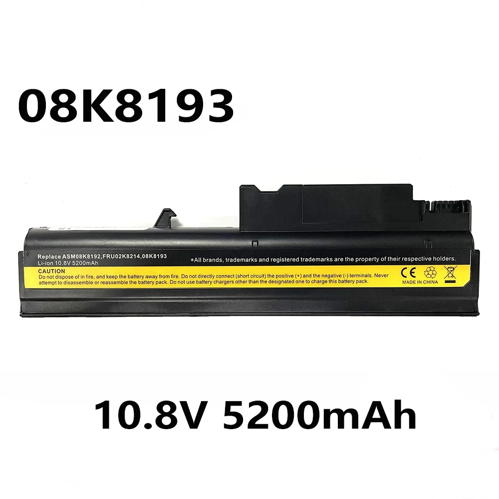 08K8193 ASM08K8192 10,8 В 5200 мАч Аккумулятор для ноутбука Lenovo ThinkPad T40 T40P T41 T40P T42 R50 R50E R51 R51E R50P Series