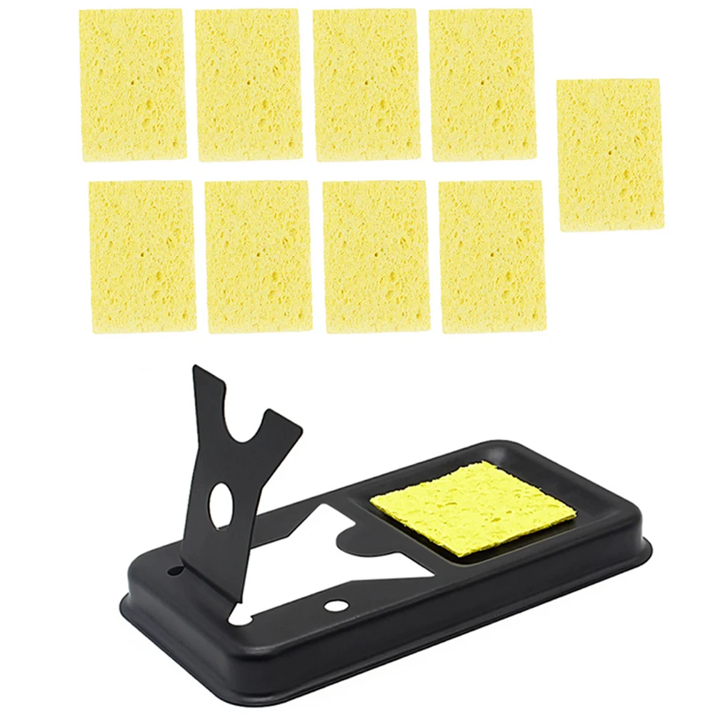 1pc Electric Soldering Iron Stand Holder With Cleaning Sponge For Welding Tools Accessories Easy To Use