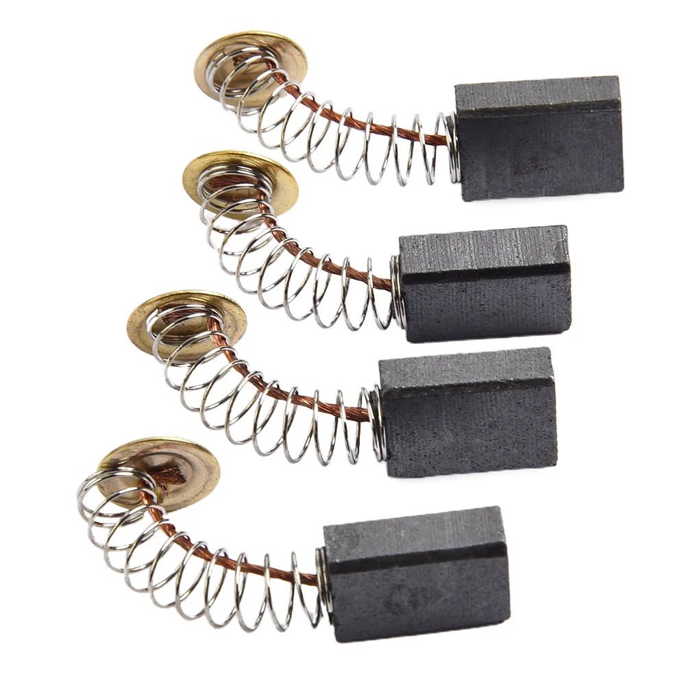 

4 Pcs Motor Carbon Brush Engine Replacement Parts Carbon Metal Spare Parts Spring 25mm Vacuum Cleaners Angle Grinder