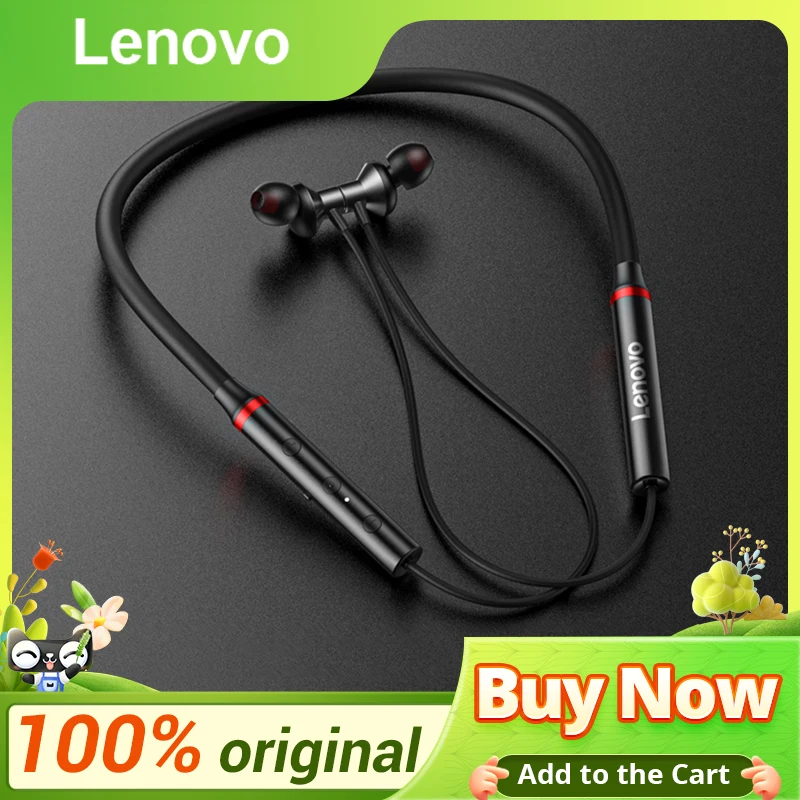 Auricolari Bluetooth Lenovo HE05X auricolari impermeabili tappi per le orecchie suono HIFI cuffie magnetiche con archetto da collo cuffie sportive