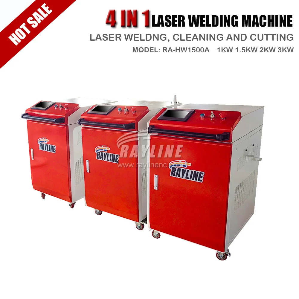 

Fiber Laser Welding machine 1000W 1500W 2000W 4 in1 Handheld Used Welder CNC for Metal Raycus MAX BWT Laser Source CQWY WSX Head