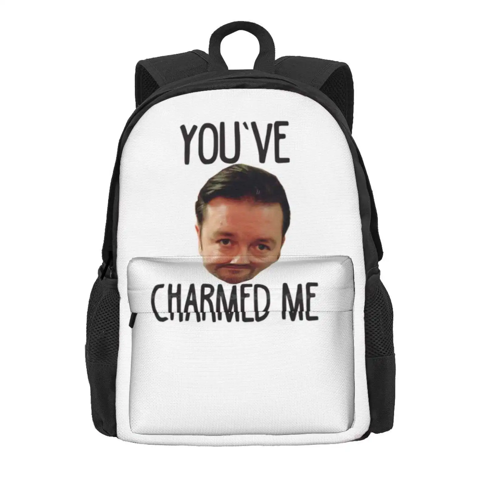 Brent-Youve-Charmed-Me Hot Sale Schoolbag Backpack Fashion Bags The Office Comedy Ricky Gervais Funny British Tv Uk Sitcom