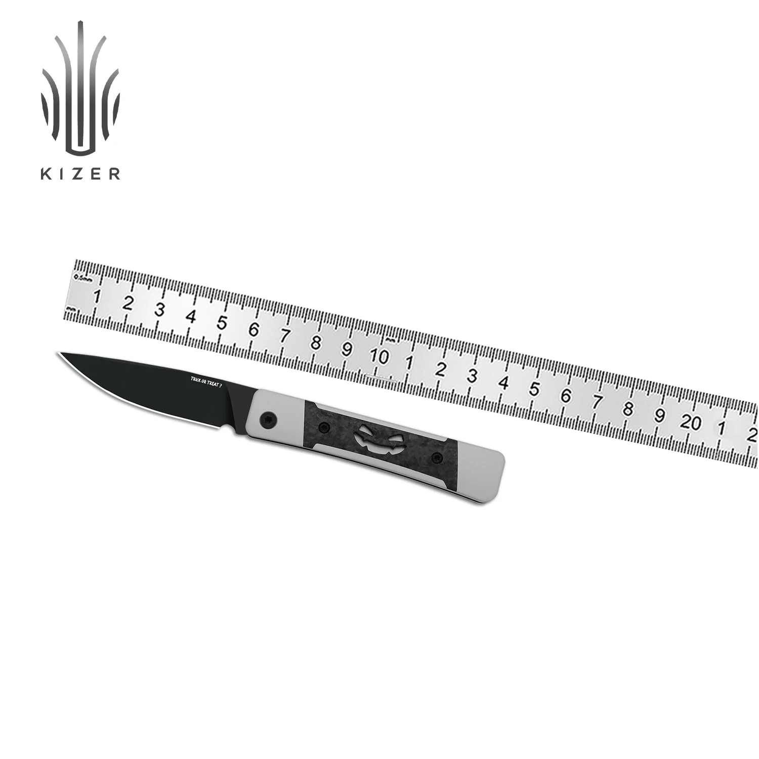 

Kizer Folding Knife Little Grand V2670HW1 Aluminum&Carbon Fiber Handle With Nitro V Steel Outdoor EDC Knives