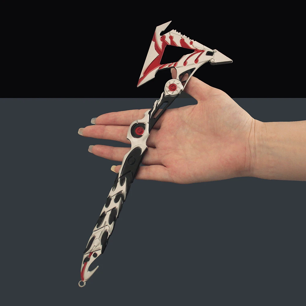 27cm missão convocar sequência lâmina streamer luta voar machado jogo arma periférica modelo acessórios ornamentos presentes brinquedos meninos