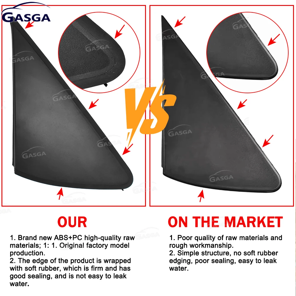Door Mirrior Panel Trim For Mercedes-Benz A-Class W169 2004-2012 Rearview Triangle Molding A1696900287 A1696900187