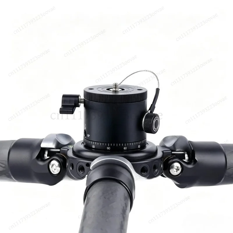 DH‑55D Panoramic Indexing Rotator Aluminum Alloy Tripod Ball Head Max Load 15kg 33Lbs Camera Part