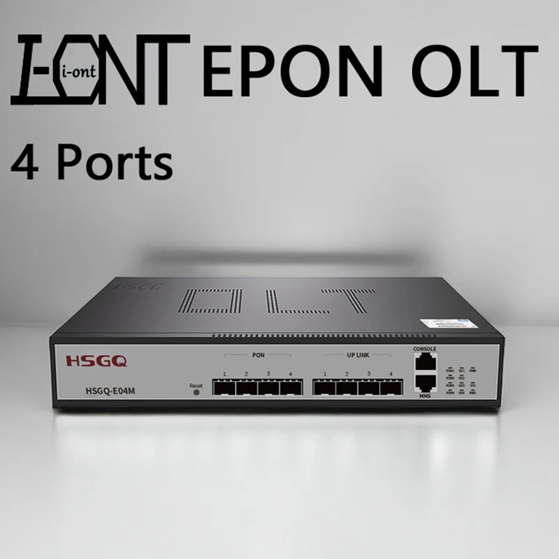 

HIOSO EPON OLT 4PON PX20+++ 7dB SFP EPON OLT 1.25G Compatible with Huawei ZTE of EPON XPON ONU ONT Free Shipping