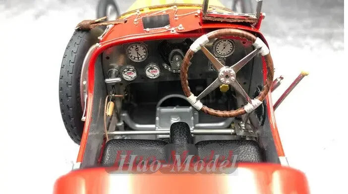 CMC 1/18 Per Bugatti T35 # 18 1924 Modello di auto in lega Giocattoli per bambini Ragazzi Regali di compleanno Simulazione Hobby Display Collezione Rosso giallo