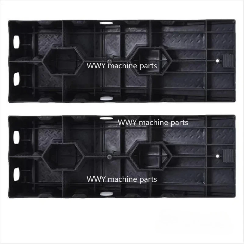 

Suitable for 1 Pair of Black 2500KG 900mm Long Anti Slip Working Ramp Car, Oil Change, Maintenance, Jack Lifting Tool
