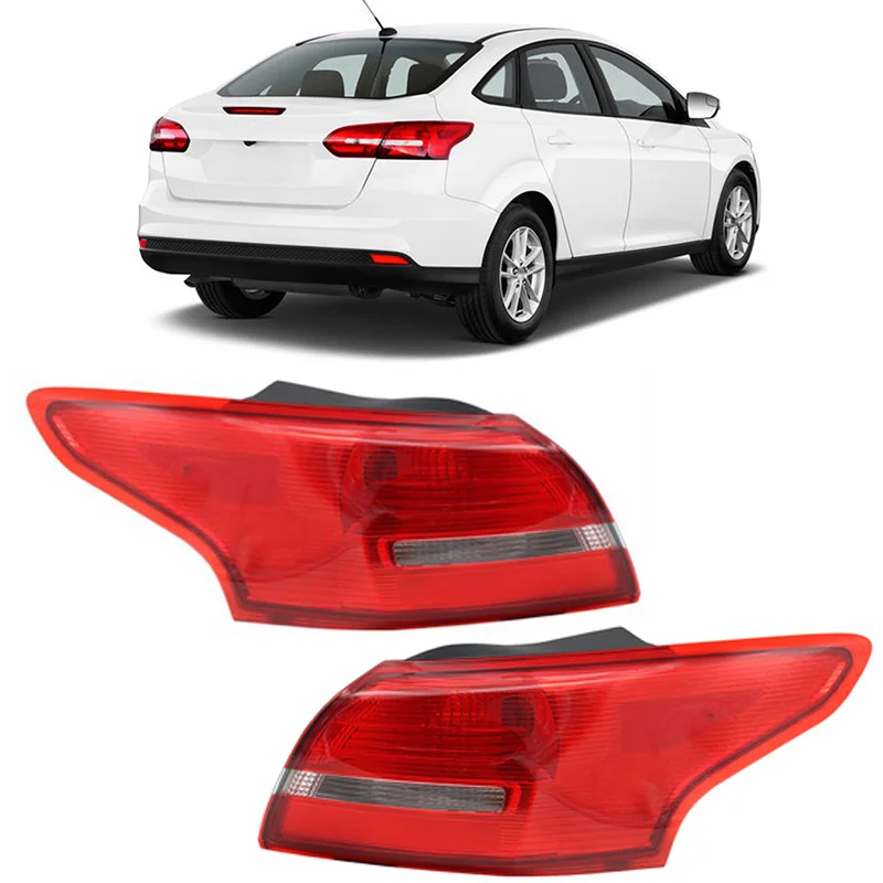 

1Pc Left/Right Rear outer Tail Lights Assembly Compatible with 2015 2016 2017 2018 Ford Focus Sedan Taillamp