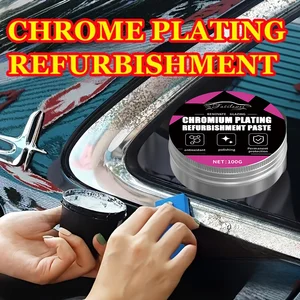 Chrome Repair Cream - PE-Based Multi-Purpose Metal Restoration Paste for Aluminum Wheels, Bumpers & Car Chrome Plating - Univers
