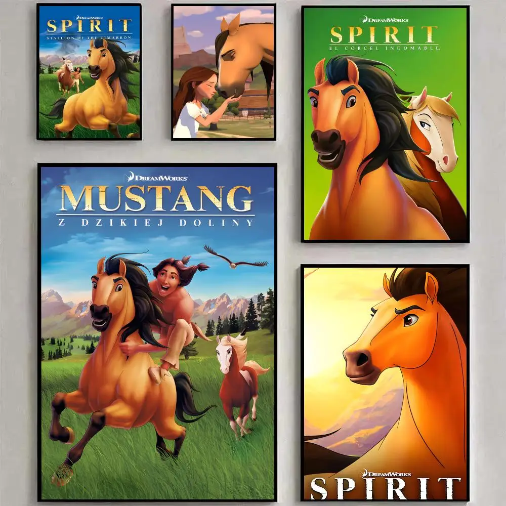 Stallion Of The Cimarron Poster Waterproof PP Self-Adhesive,Removable Wall Decor For Bedroom Entrance Bar Cafe Ideal Gift