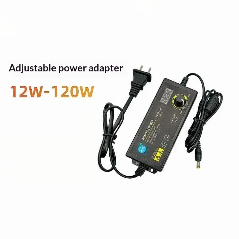Adjustable Voltage Power Supply Adapter 3-36V 60W Universal Switching Adapter for DIY Electronic Projects & Lab Testing