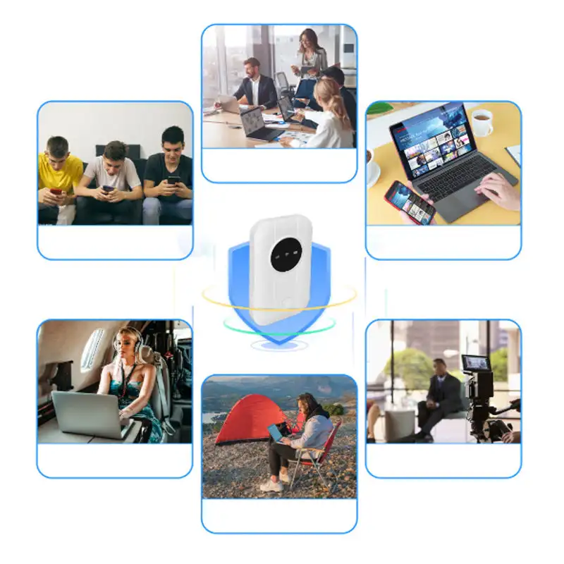 Portable 4G WiFi Router Set 2100mA Coverage 4G Pocket WiFi Router Portable Wireless Modem LTE Wireless Router