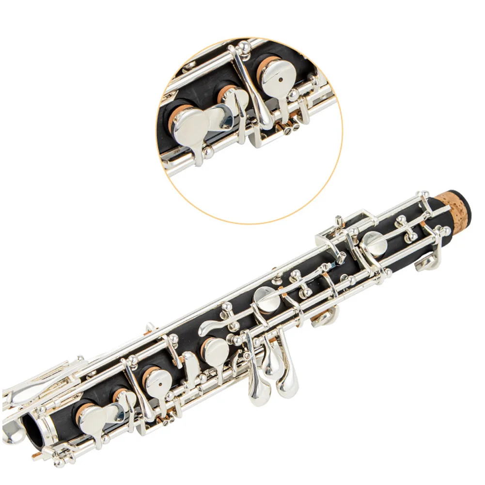 Rowetter Professional C Key Oboe Semi-Automatic Style Cupronickel Silver/Gold/Nickel-Plate O201