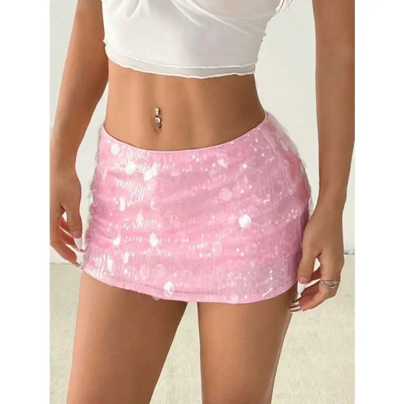 

New Q 006 Low Waist orts iny Sequin Decorative Bright Poer Men's orts Retro Sle Ciwalk Suitable Spring Season