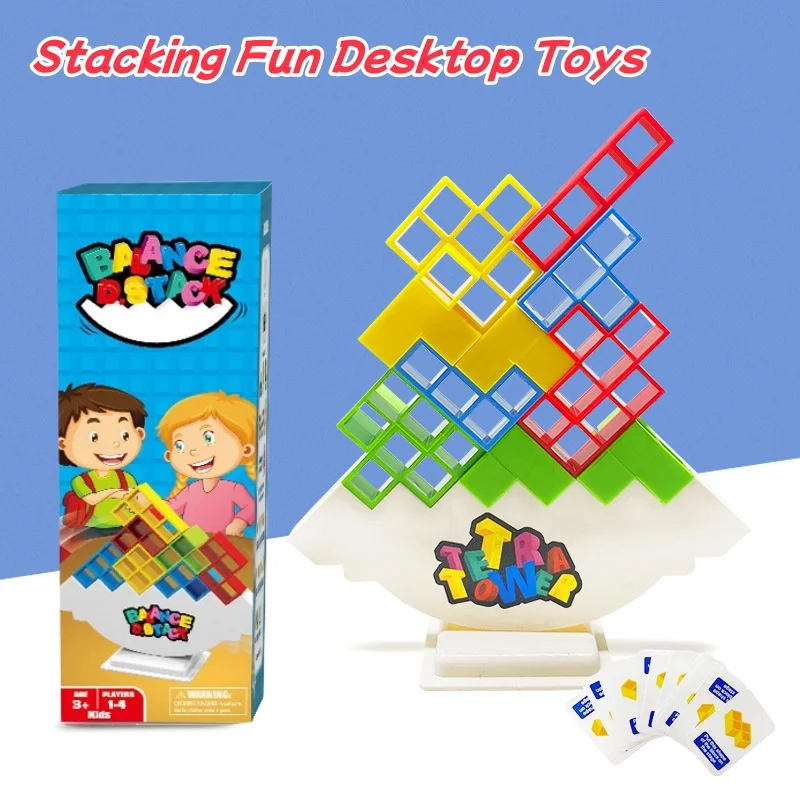 スタッキング楽しいデスクトップおもちゃ、バランスブロック、家族ゲーム、集まり、旅行用のバランスタワーゲーム、楽しいパーティーゲーム