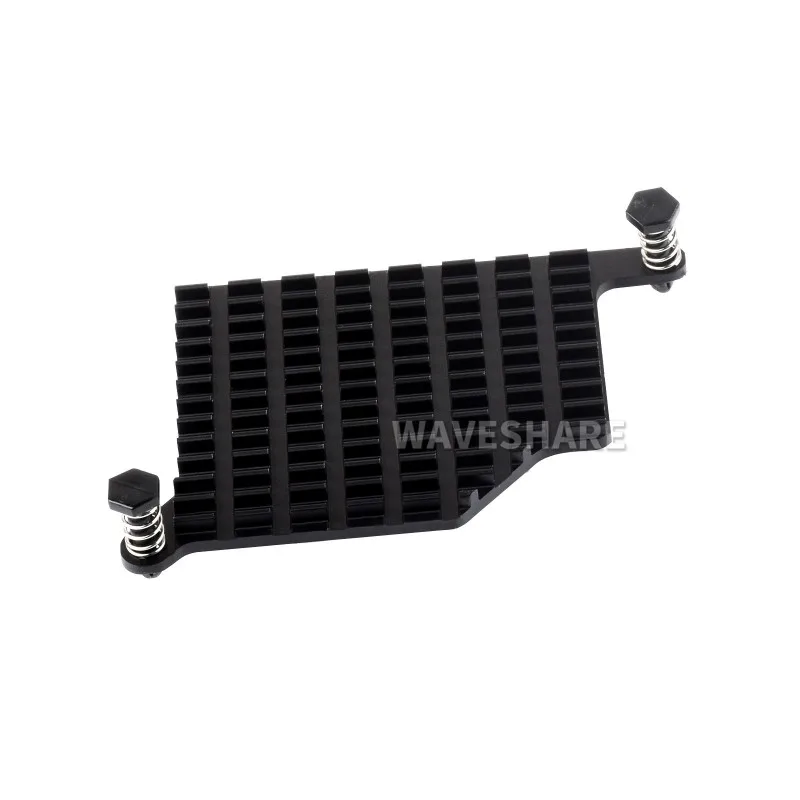 Waveshare Aluminium Heatsink Voor Raspberry Pi 5, Met Thermische Pads En Veerbelaste Punaises