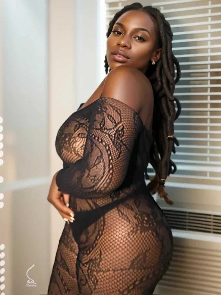 

Hot Selling One-piece Fishing Net Full Body Stocking Women Erotic Transparent Tight Lingerie Mesh See Through Hollow Jumpsuit