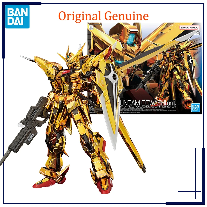 Original Genuine Bandai Anime AKATSUKI GUNDAM OOWASHl Unit RG ORB-01 1/144 Assembly Model Toys Action Figure Gifts Collectible