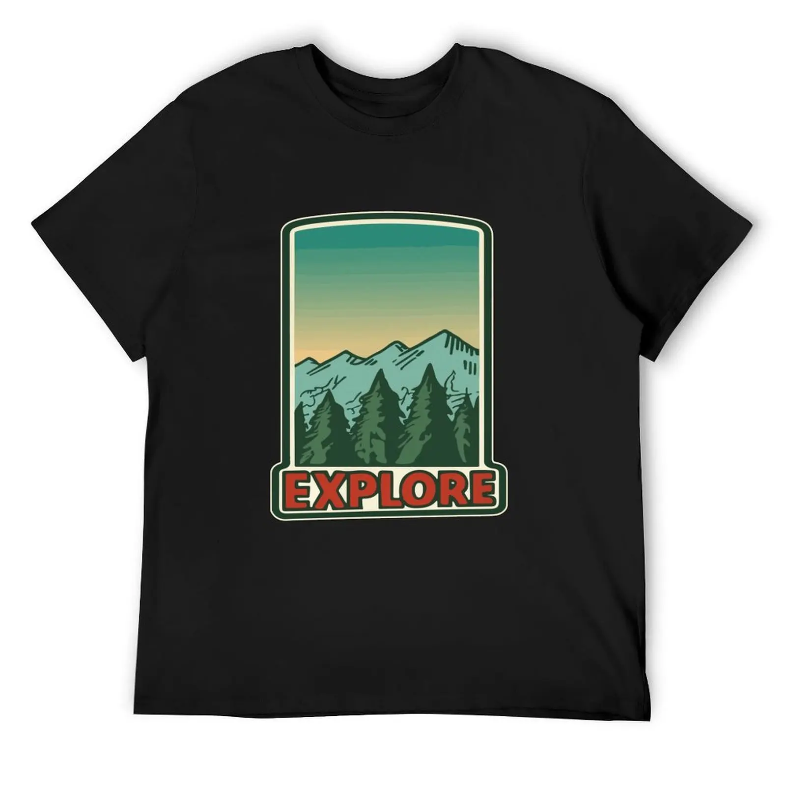 

Explore Outdoors Present Adventurer Gift T-Shirt summer clothes animal prinfor boys oversized mens graphic t-shirts funny
