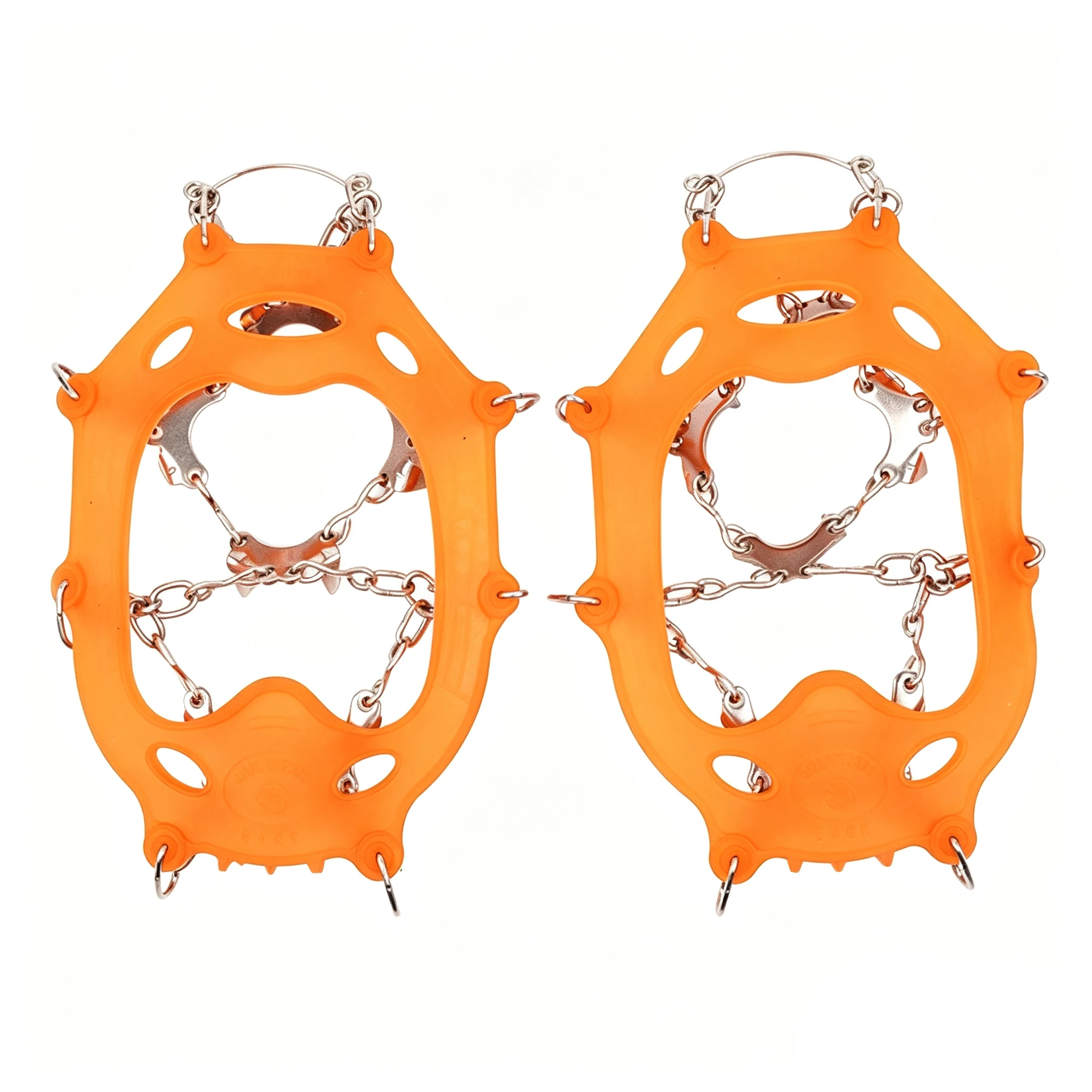 11 Tooth Ice Cleats Snow Traction Grips Anti-slip Shoe Covers Stainless Steel Spikes Adjustable Elastic Straps For Winter Parts