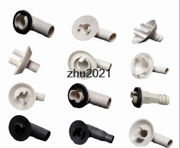 Air Conditioner Ac External Unit Drain Hose Connector Elbow Fitting with Rubber Ring for LG MEDIA HAIER KELON Panasonic GREE AIR