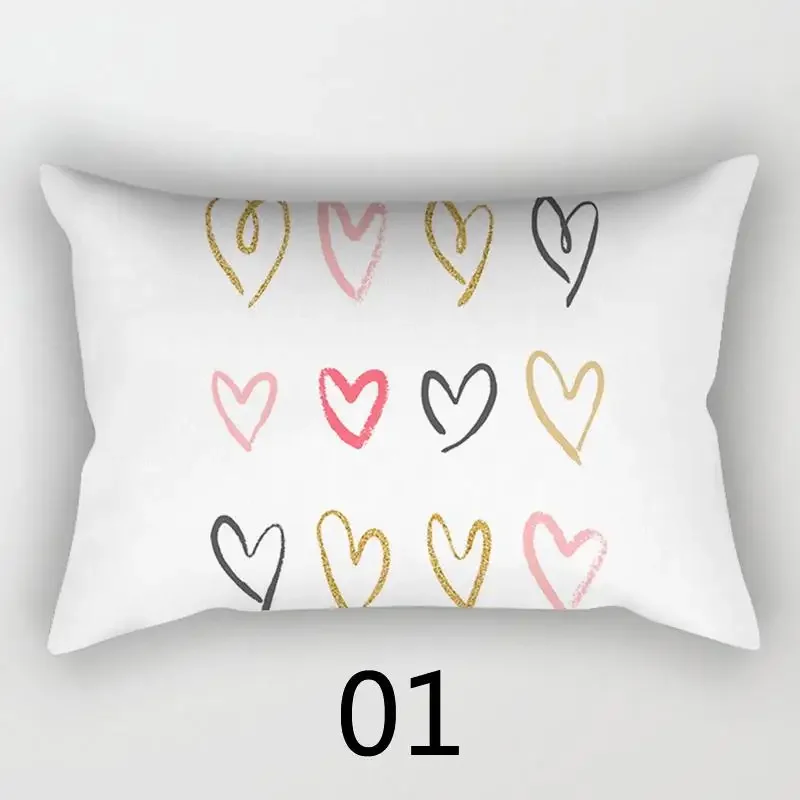 Almohada de cintura de decoración Popular para el hogar, funda de almohada, suministros de sofá, Serie de impresión