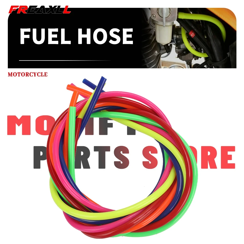 1M Universal Motorcycle Parts Fuel Filter Motorbike Dirt Hose Line Petrol Pipe Fuel Gas Oil Tube Cafe Racer Colorful Accessories