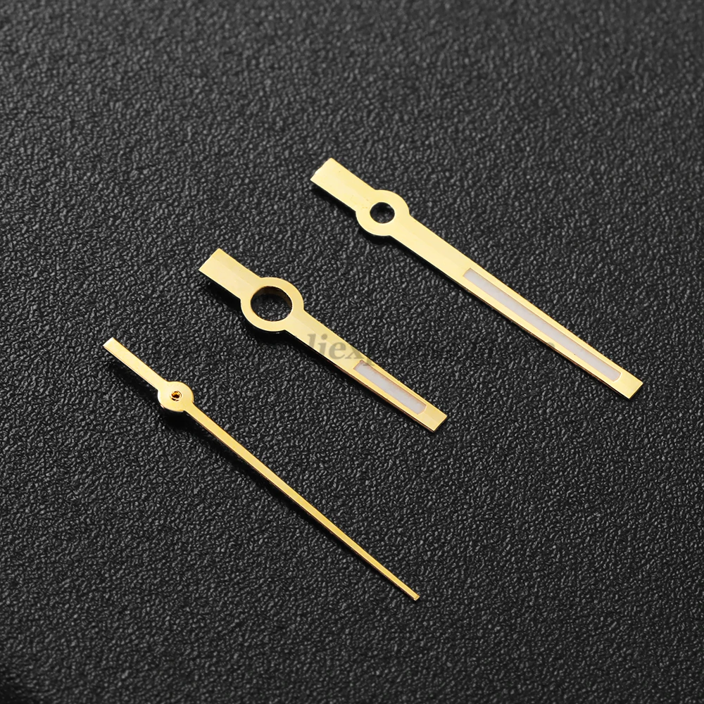NH35 Modified Watch Hands Green Luminous Silver Gold Rose Gold Polished Watch Accessories for NH35/NH36/4R/7S Automatic Movement image 4
