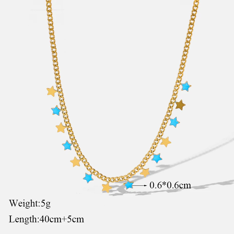 EILIECK Klassische Herz-Liebesketten-Halskette für Damen, Neu, 18K Gold PVD-beschichteter Edelstahl, Modeschmuck für den täglichen Gebrauch – Detail 15